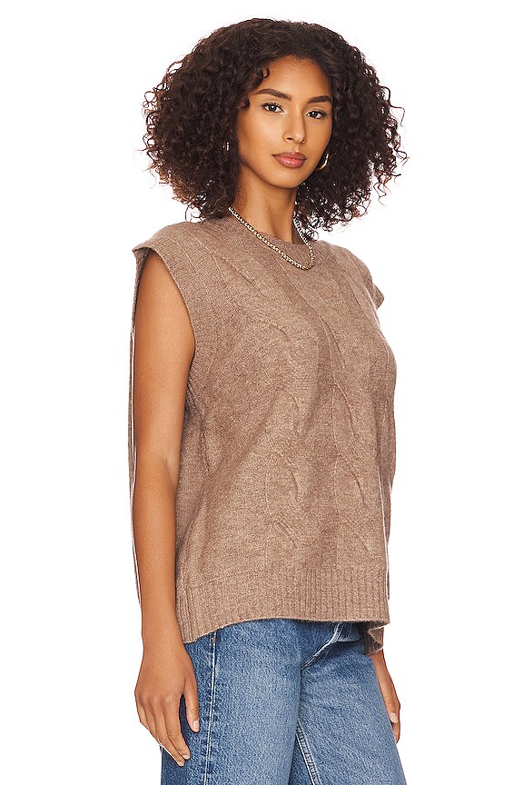view 2 of 4 CHALECO BERSHKA in Taupe