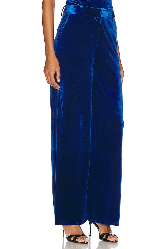view 2 of 4 Du Jour Velvet Pants in Sapphire
