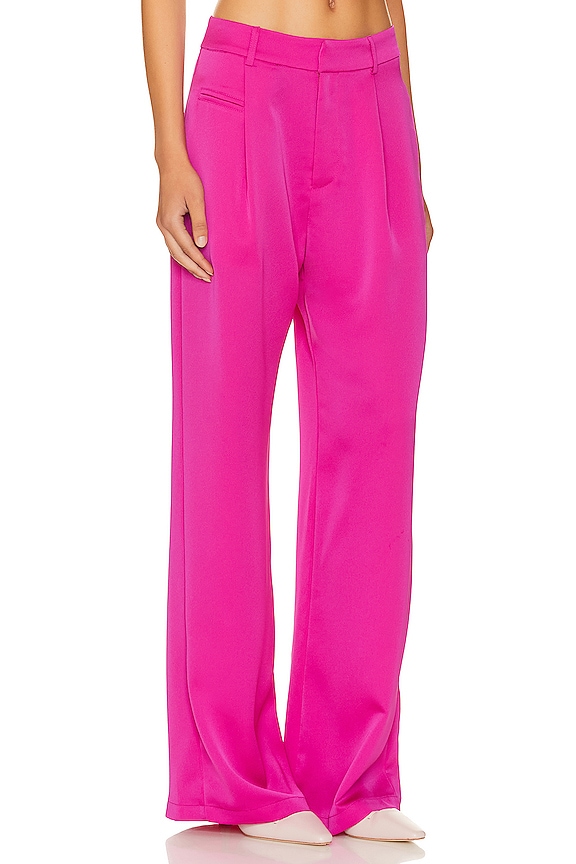 view 2 of 4 MIKI ワイドレッグパンツ in Magenta