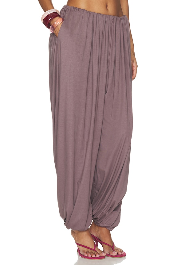 view 2 of 6 Diane Draped Knit Pants in Mauve