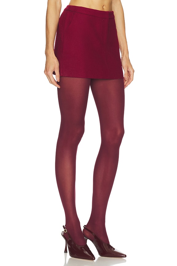 view 2 of 6 Noelia Mini Skirt in Bordeaux