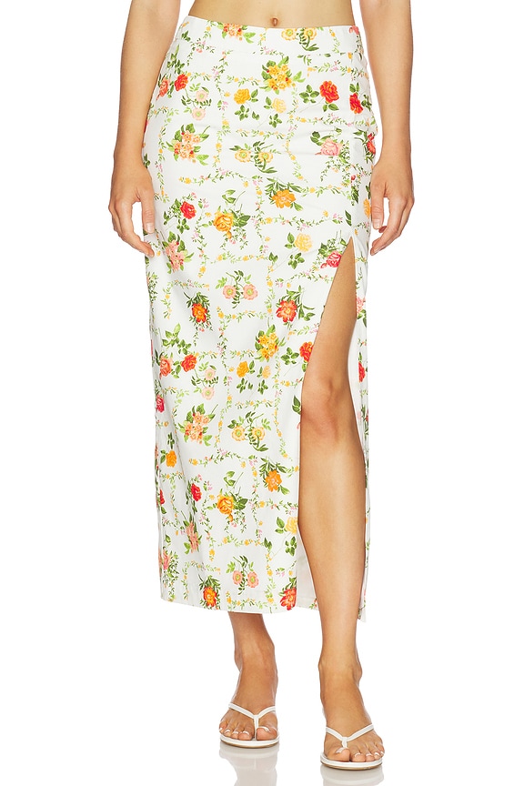 view 1 of 6 Anisa Skirt in White Multi