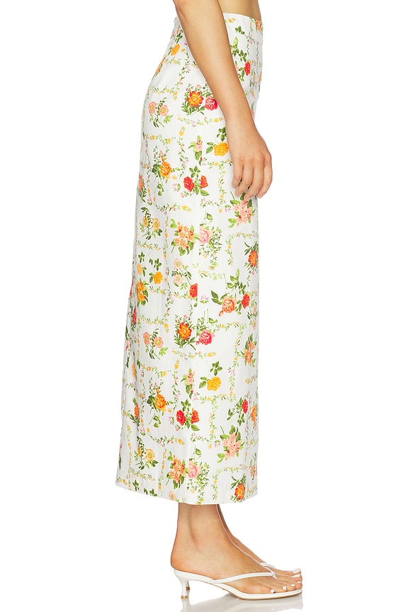 view 2 of 6 Anisa Skirt in White Multi