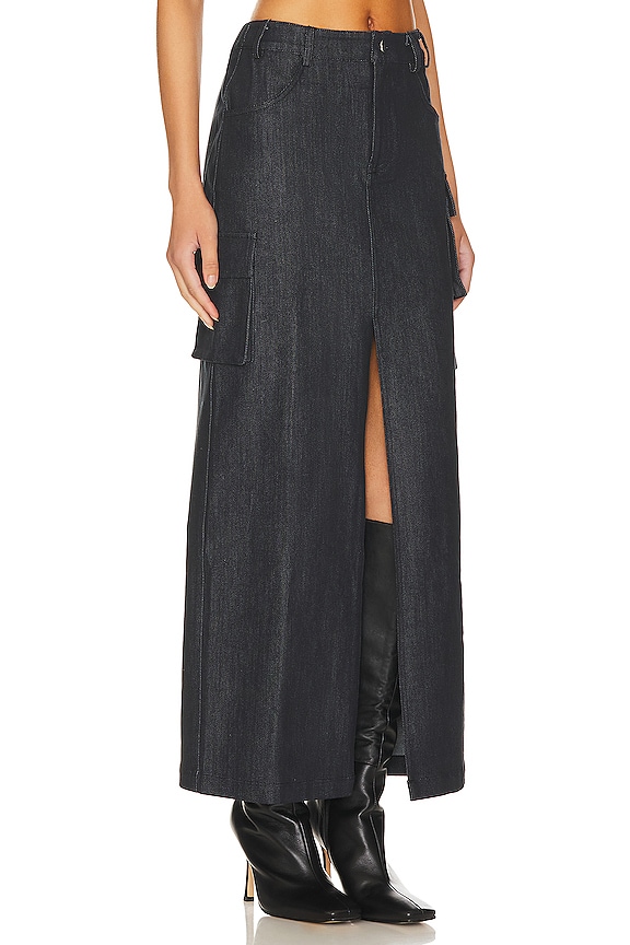 view 2 of 4 Mora Maxi Skirt in Charcoal