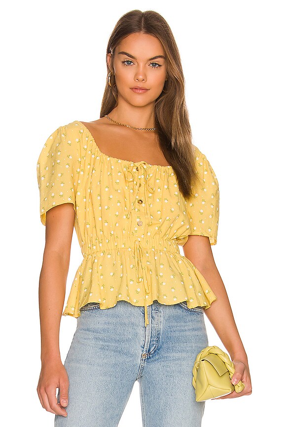 view 2 of 5 Top Carly in Yellow Multi