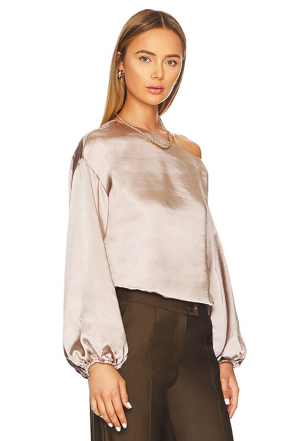 view 2 of 4 BLOUSE UNE ÉPAULE DÉNUDÉE LEXI in Champagne