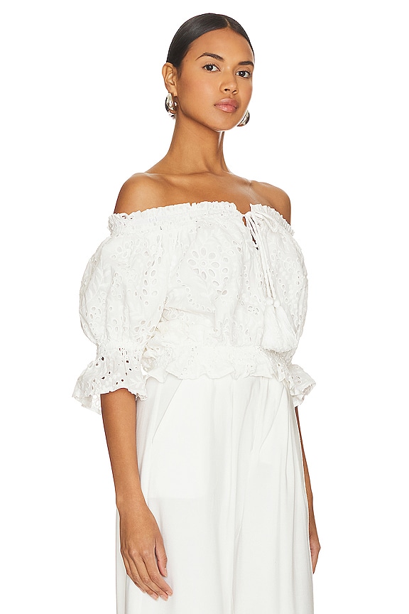 view 2 of 4 TOP CON HOMBROS DESCUBIERTOS GAIA in Off White