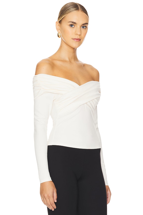 view 2 of 4 Towne Off Shoulder Top in Ivory