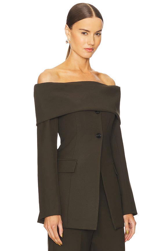 view 2 of 4 Marilla Off Shoulder Top in Olive