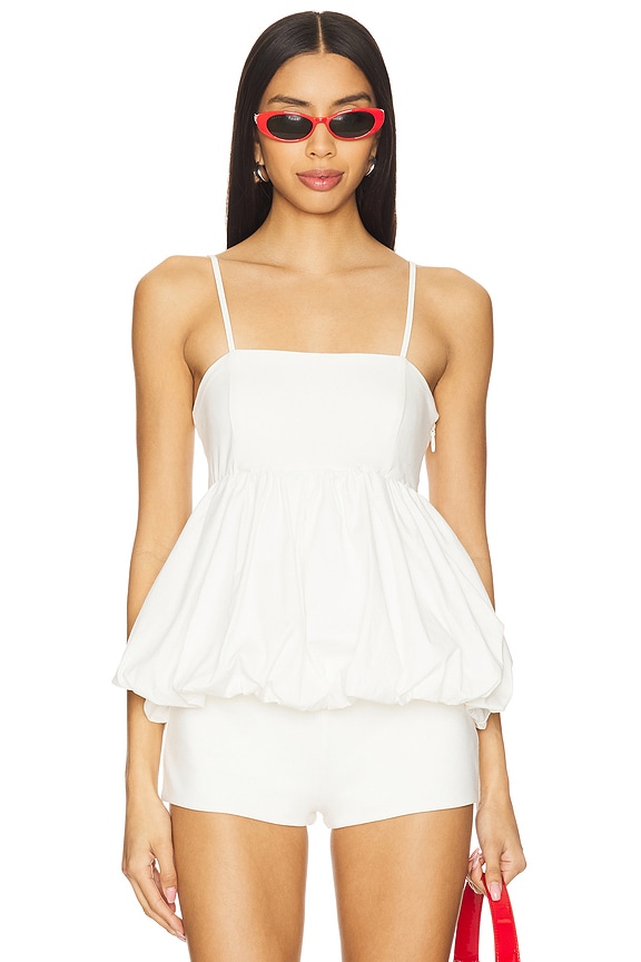 view 1 of 4 TOP SIN MANGAS WESLEY in White