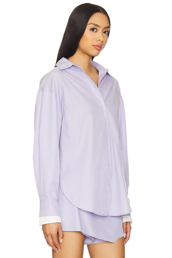 view 2 of 5 Maxin Shirt in Blue & Coral