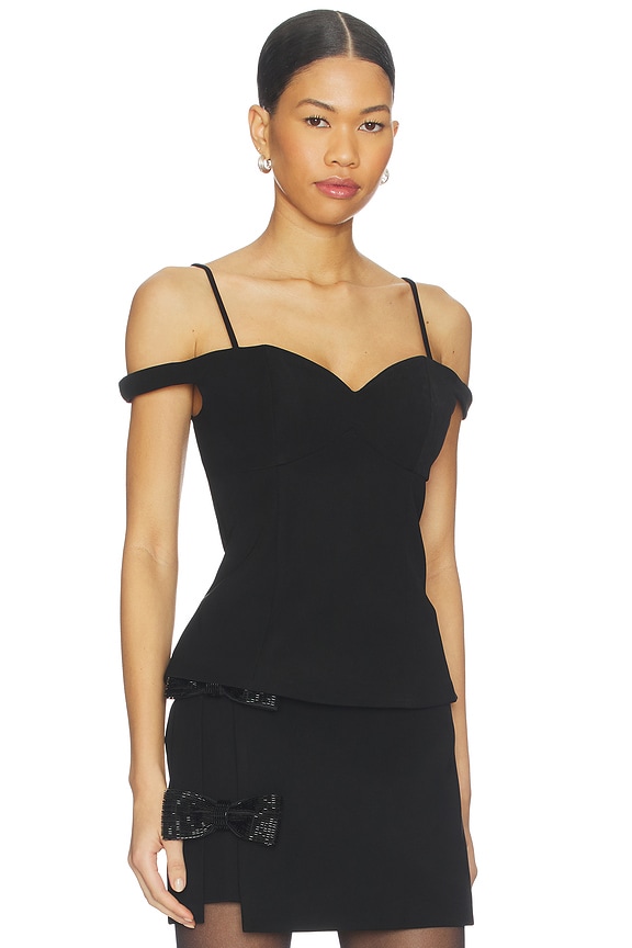 view 2 of 4 Elodie Top in Black