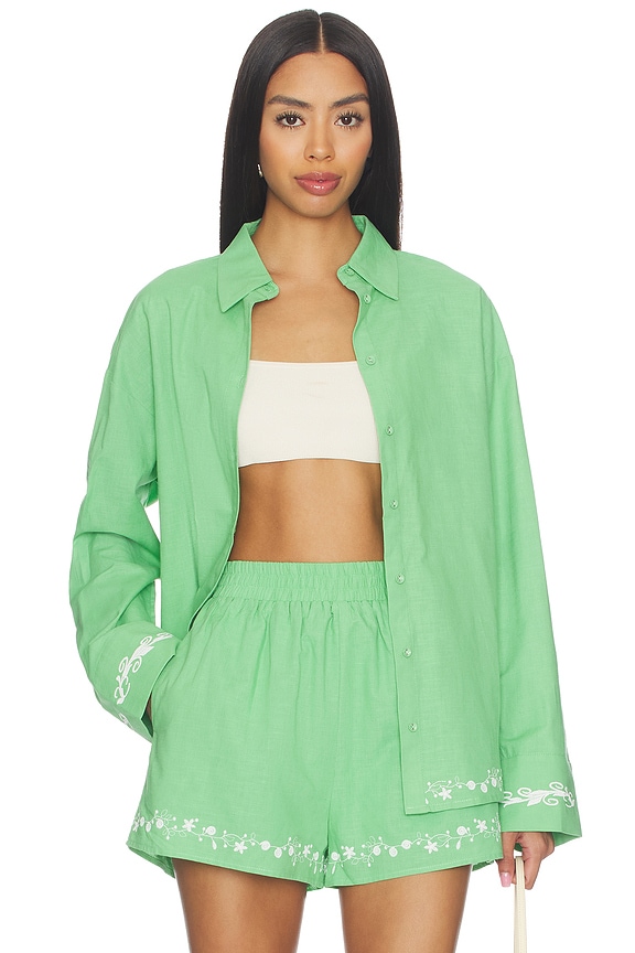 view 1 of 6 Tippi Embroidered Shirt in Green