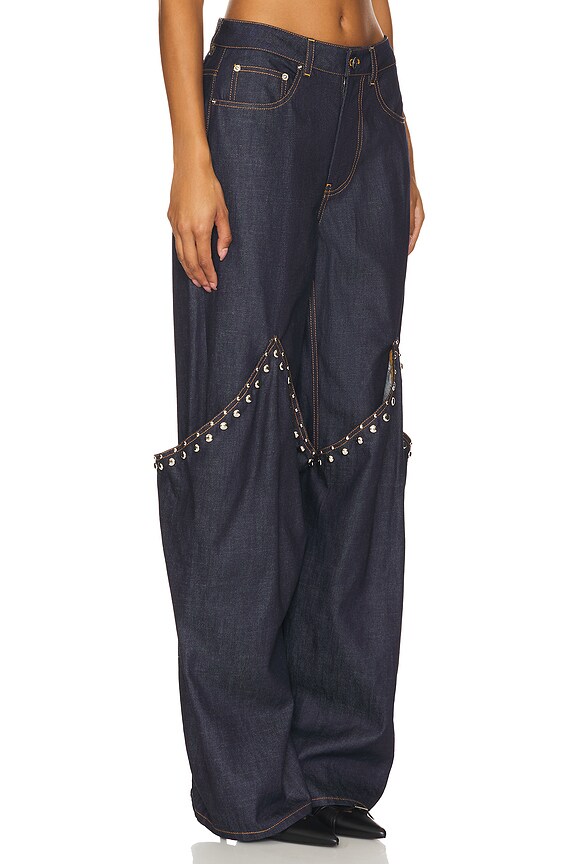 view 2 of 6 Cone Studded Jeans in Dark Navy
