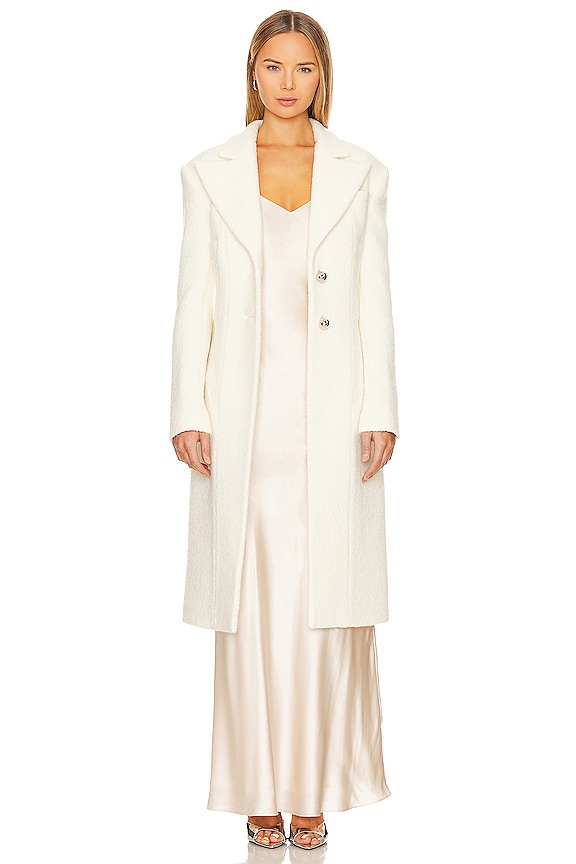 view 2 of 4 MANTEAU EN LAINE LA CLOCHE in Ivory