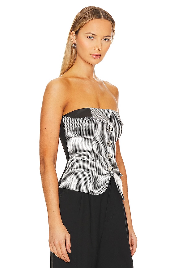 view 2 of 5 Tailored Bustier in Black