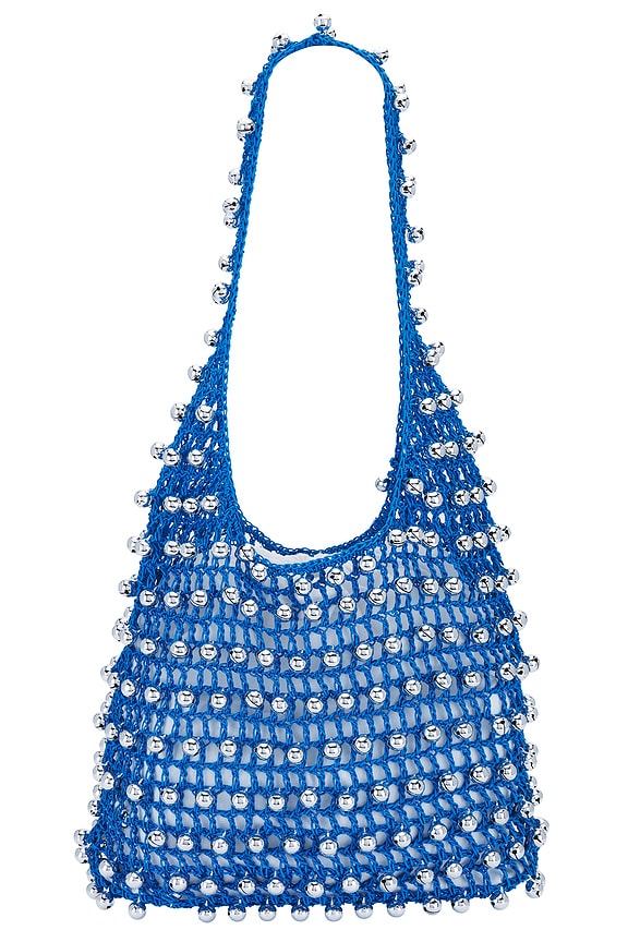 view 2 of 5 Othoniel Hand Crochet Leather Bag in Blue