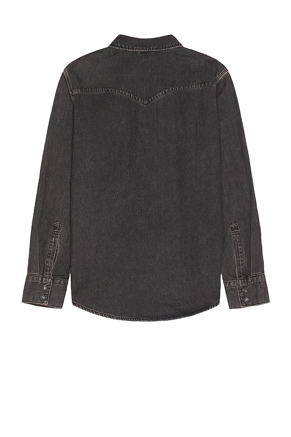 view 2 of 3 Barstow Western Standard Shirt in Black Washed