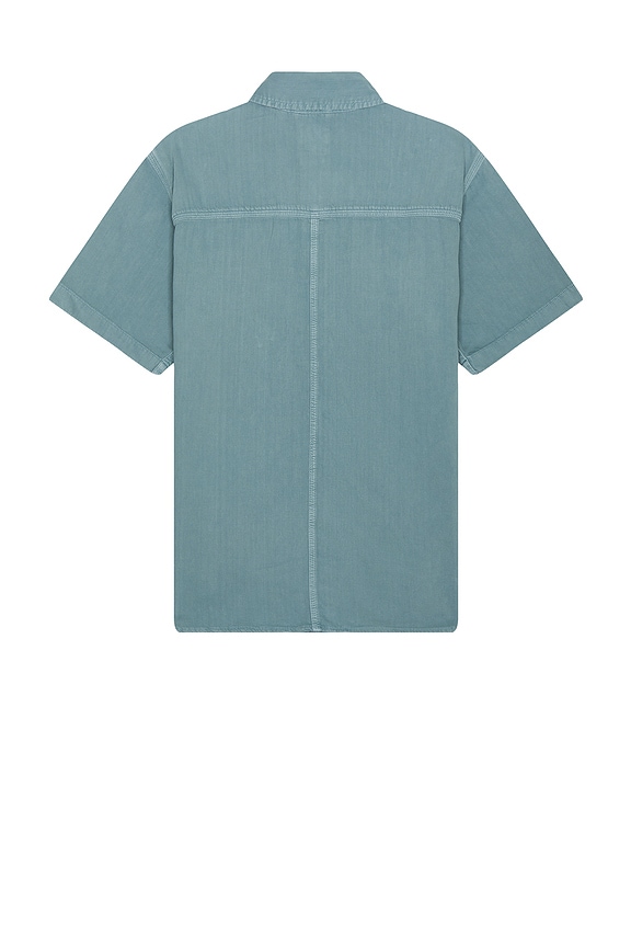 view 2 of 3 Auburn Worker Shirt in Blue Garment Dye