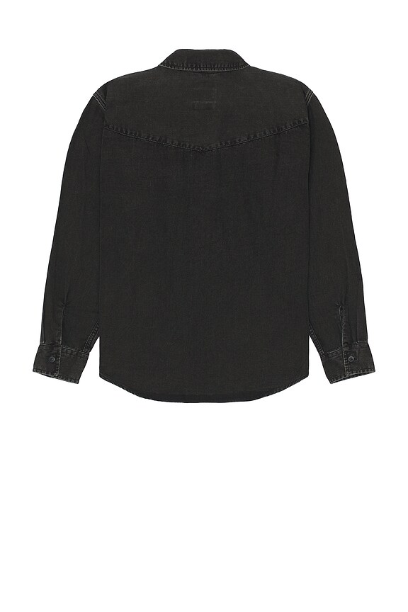 view 2 of 3 Relaxed Fit Western Shirt in Cava Washed Black