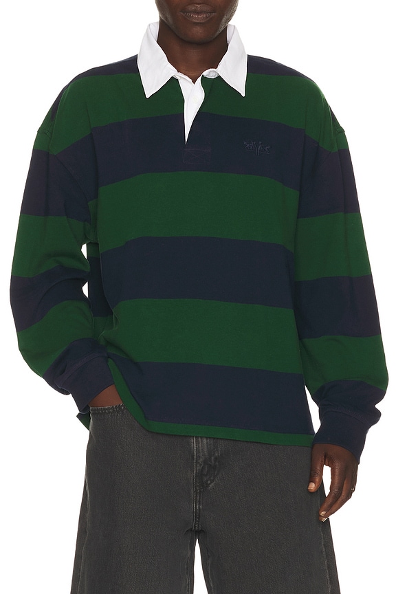 view 1 of 5 JERSEY HUDSON in Ronan Stripe Navy Blazer