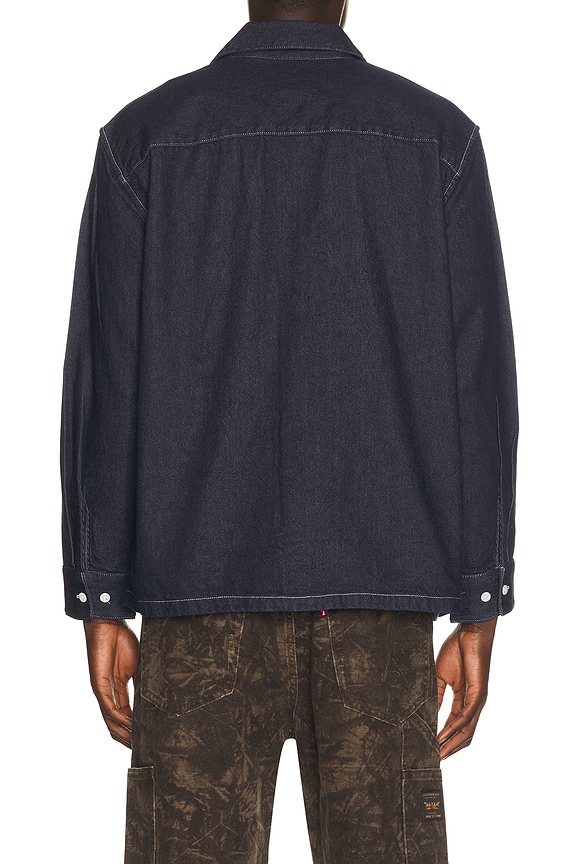 view 2 of 5 Worker Long Sleeve Shirt in Rinse Work Repeat