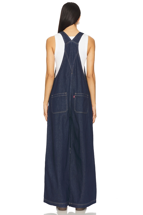 levis denim overall dress LEVI'S XL in Square Circle Size:US 9.5 | EU 40 model:Jasmine Blue and Orange Cotton Pink Better with age and
