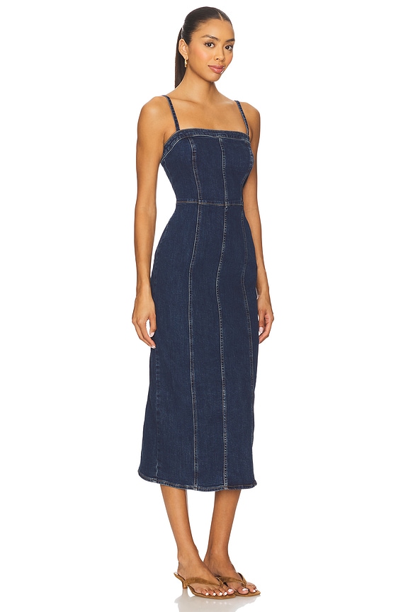 view 2 of 3 Seamed Bustier Dress in Retro Stone