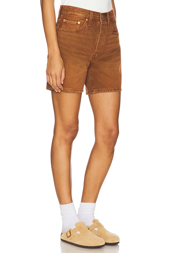 view 2 of 6 501 Mid Thigh Short in Scraped Sorrel Horse