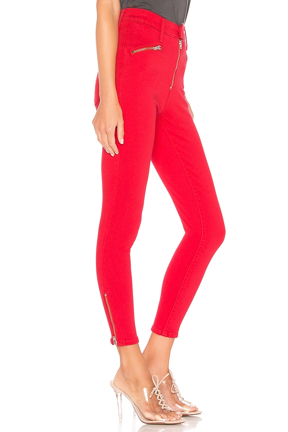 view 2 of 4 Moto Mile High Ankle in Lychee Soft Twill