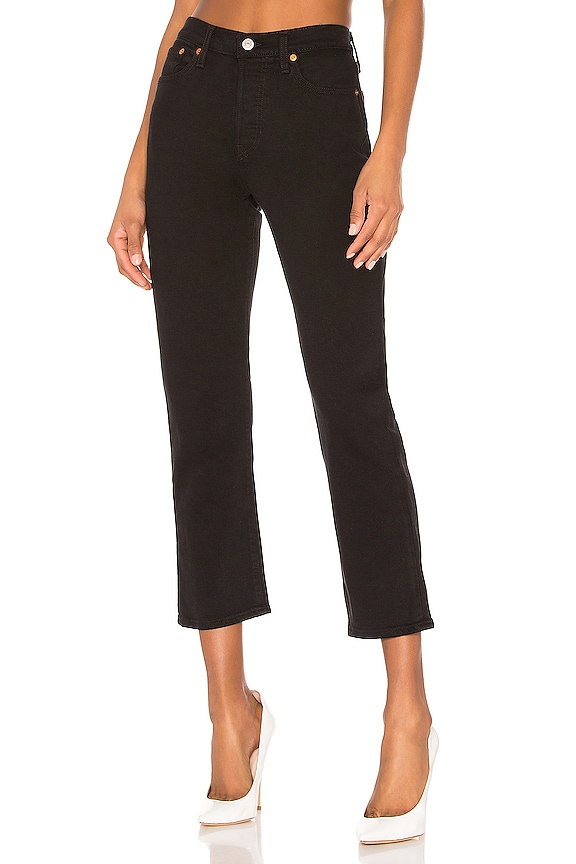 view 1 of 4 JEAN DROIT WEDGIE STRAIGHT in Black Heart