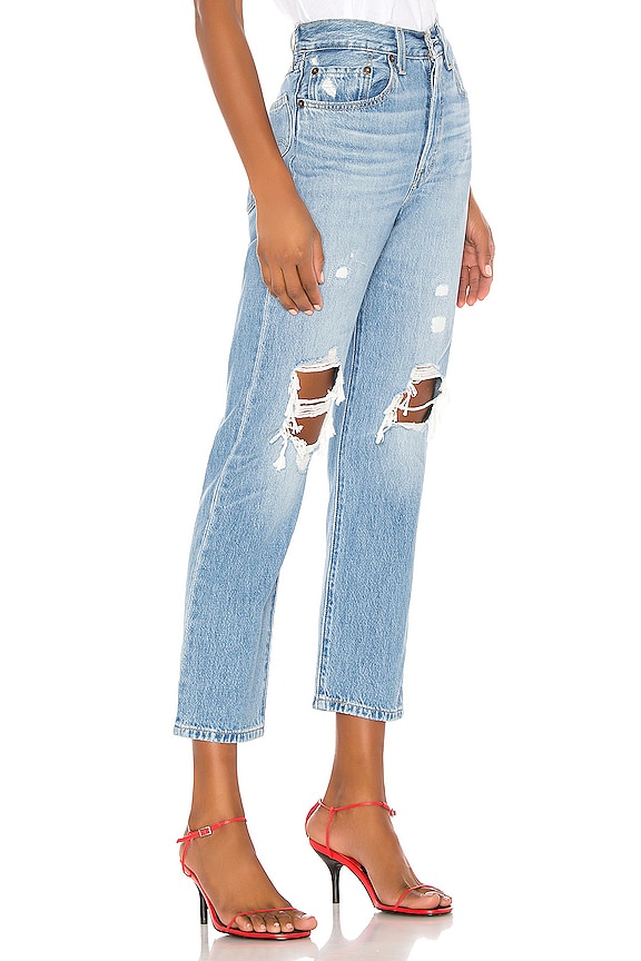 view 2 of 4 JEAN CROPPED 501 CROP in Montgomery Patched