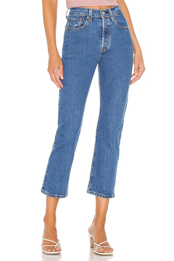 view 1 of 4 JEAN JAMBES FUSELÉES 501 CROP in Jive Stonewash