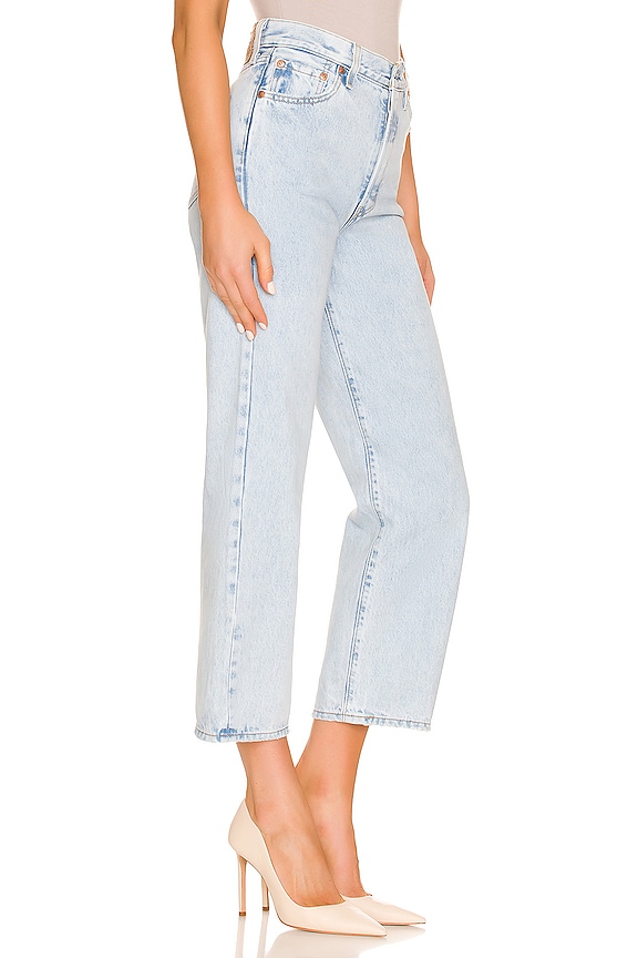 view 2 of 4 Ribcage Straight Ankle Jean in Ojai Shore