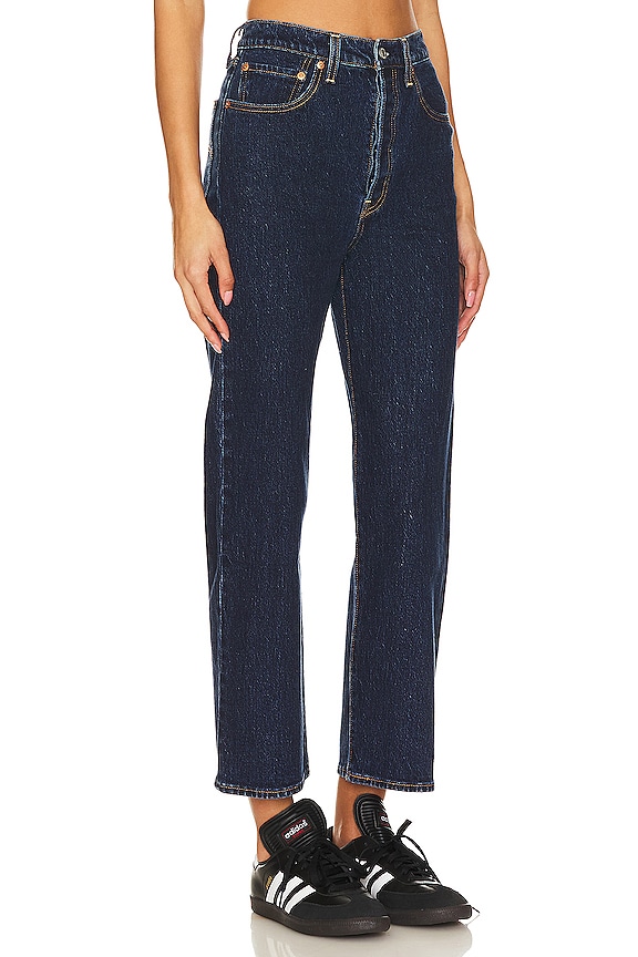 view 2 of 4 Ribcage Straight Ankle Jeans in Salsa Dark Stone