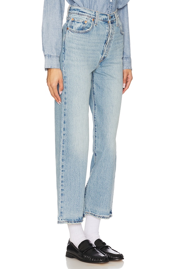 view 2 of 6 Ribcage Straight Ankle Jeans in Let's Share