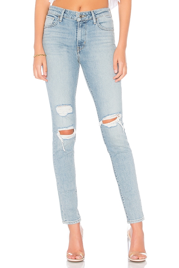 view 1 of 4 721 High Rise Skinny in Worn & Torn