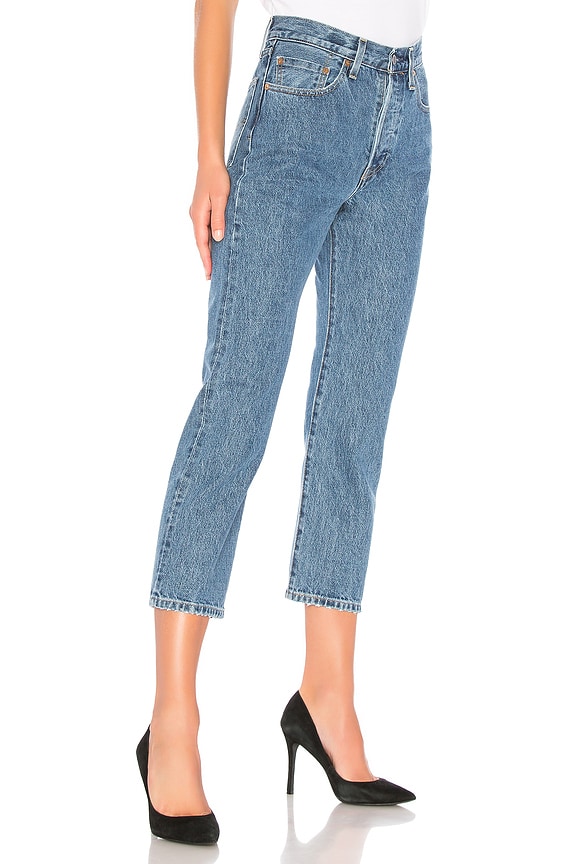 view 2 of 4 Made & Crafted 501 Crop in Dune Blue