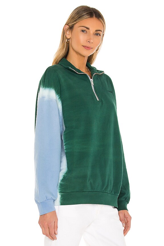 view 2 of 4 Yesterday's Sweatshirt in Chambray Blue & Forest Biome Dip Dye