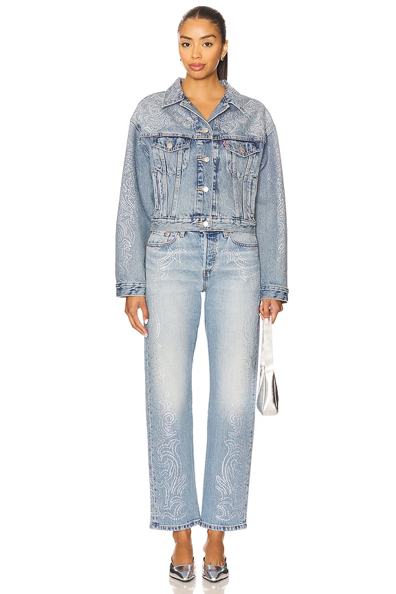 LEVI'S Shrunken 90s Jacket in Denim Venom Trucker | REVOLVE