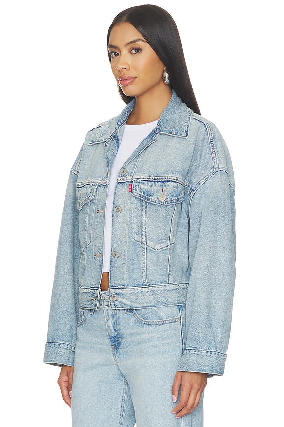 view 2 of 4 Loose Crop Trucker Jacket in Sunny Season