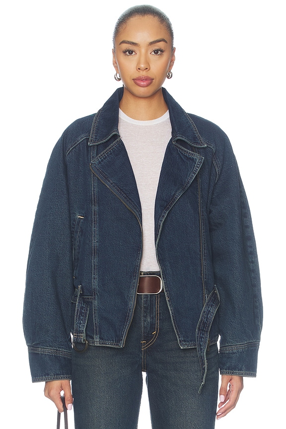 view 2 of 5 80s Denim Bomber in Bellissima