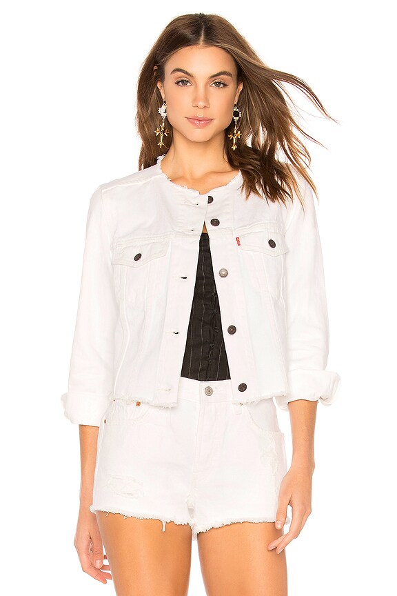 view 1 of 4 Altered Zip Trucker in Seeing White Trucker