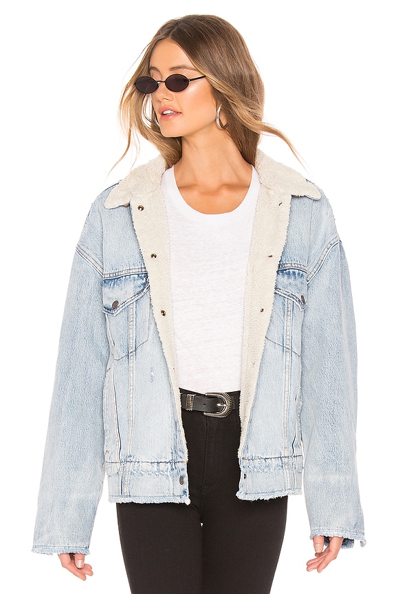 view 2 of 5 Oversized Sherpa Trucker Jacket in Killing Me Softly