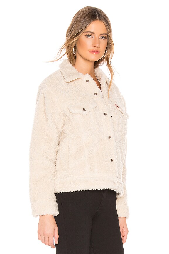 view 2 of 4 BLOUSON SHERPA TRUCKER in Cloud Cream