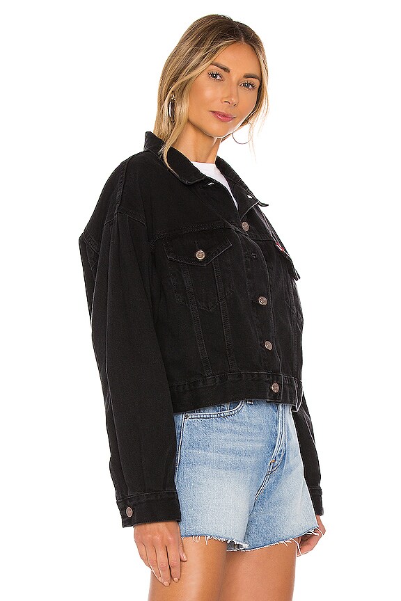 view 2 of 4 Pleat Sleeve Trucker Jacket in Lady Di