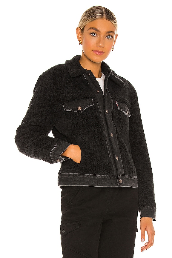 view 2 of 4 Ex Bf Pieced Sherpa Trucker Jacket in Two Shakes