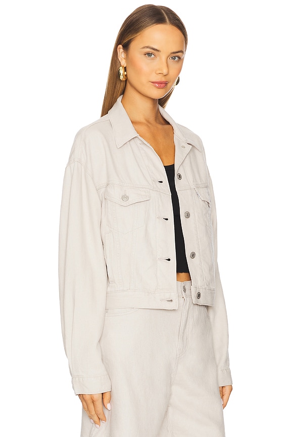 view 2 of 4 КУРТКА ДАЛЬНОБОЙЩИКА SHRUNKEN 90S in Crystal Gray