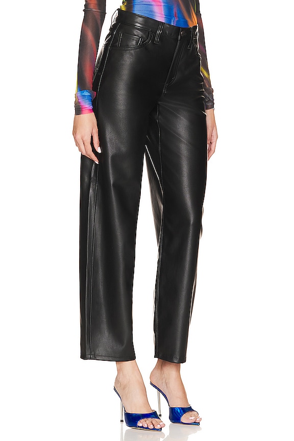 view 2 of 4 Faux Leather Baggy Dad Pant in Slippery Slope
