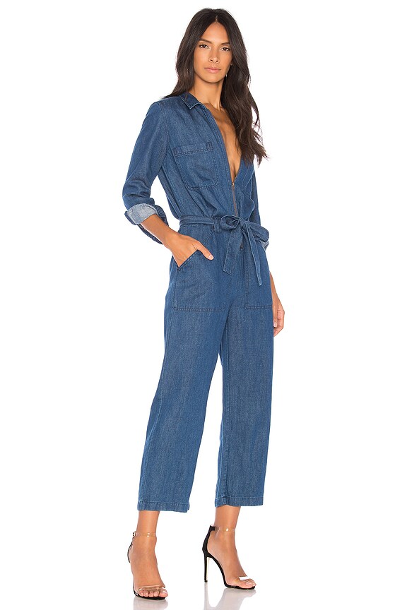 view 2 of 3 ALIX デニムジャンプスーツ in Medium Authentic